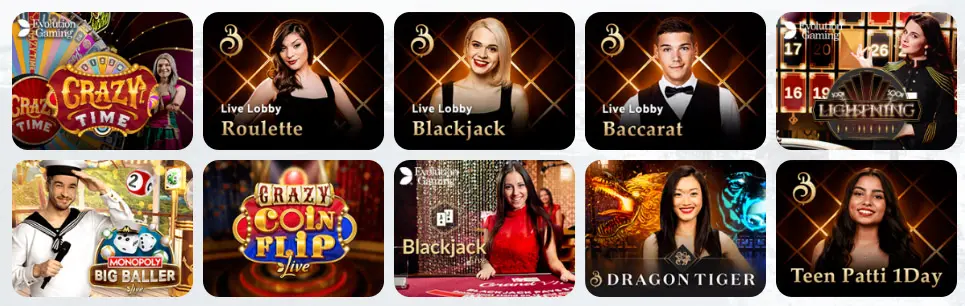 Jeux de casino en direct TROPEZIA PALACE CASINO